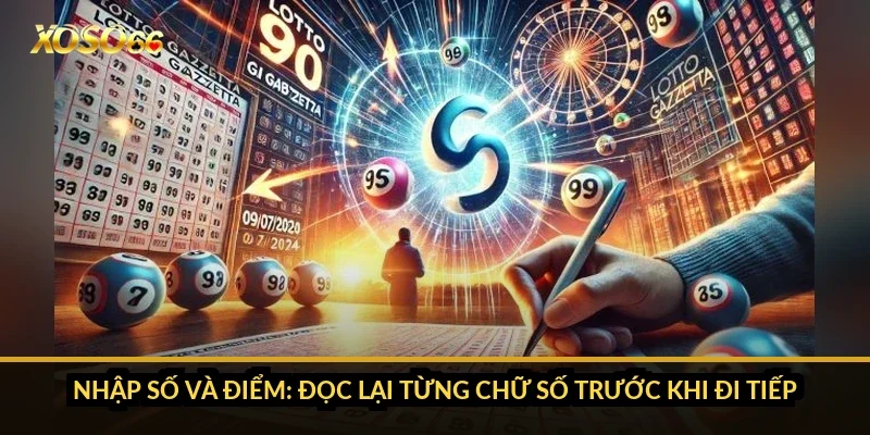 Cách chơi bao lô Xoso66: 7 bước đặt vé, tránh nhầm đài và điểm 3 Nhập số và điểm: đọc lại từng chữ số trước khi đi tiếp